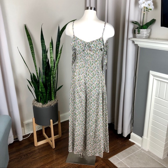 Anthropologie Feather Print Jumpsuit NWT 00P - Picture 3 of 3